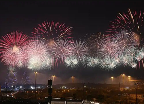 寿阳县焰火晚会